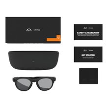 Oakley Sonnenbrille Meta Hstn 800203 polarisiert (Glasfarbe: Prizm Black Polarized) schwarz - 1 Brille mit Hartschalenetui